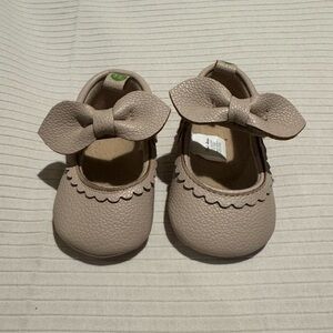 Infant Beige Maryjane Crib Shoes - 3- 6 months